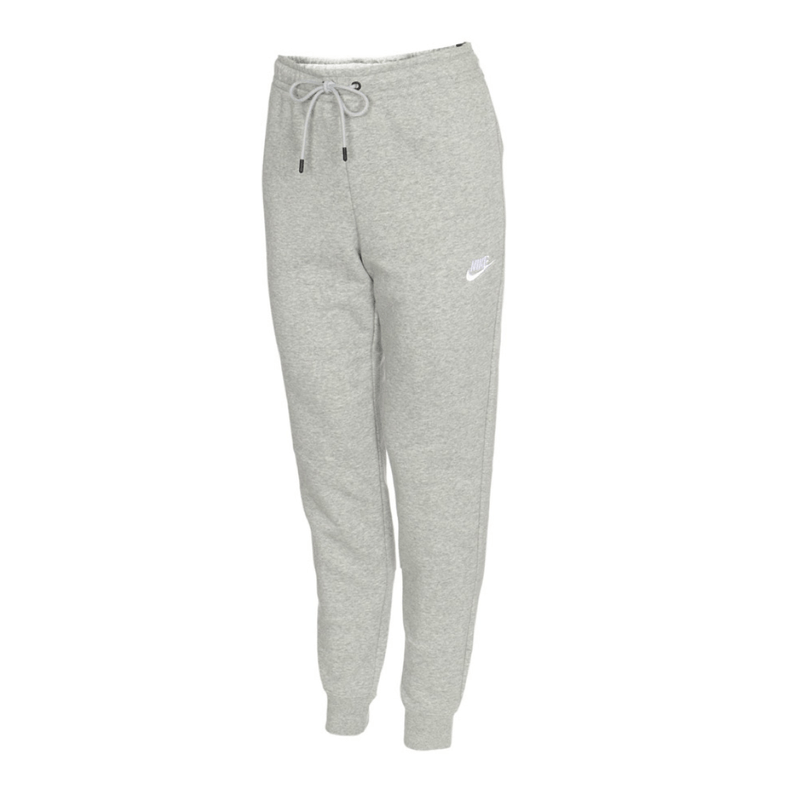 pantalón nike mujer de algodón con puño, gris