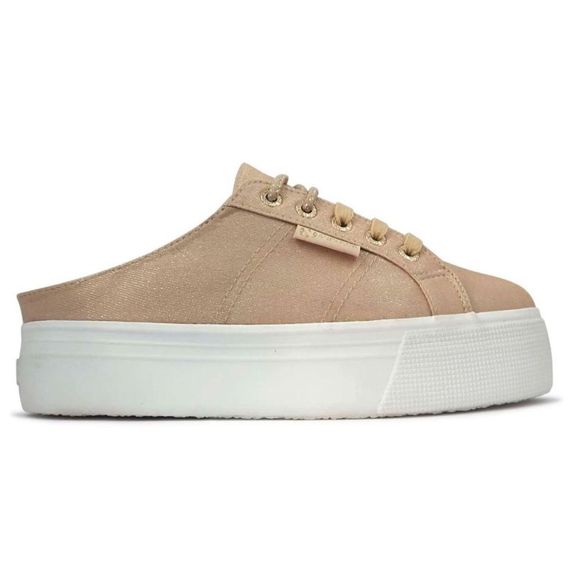 Zapatillas Mule Superga Drill Lurex De Mujer Sporting